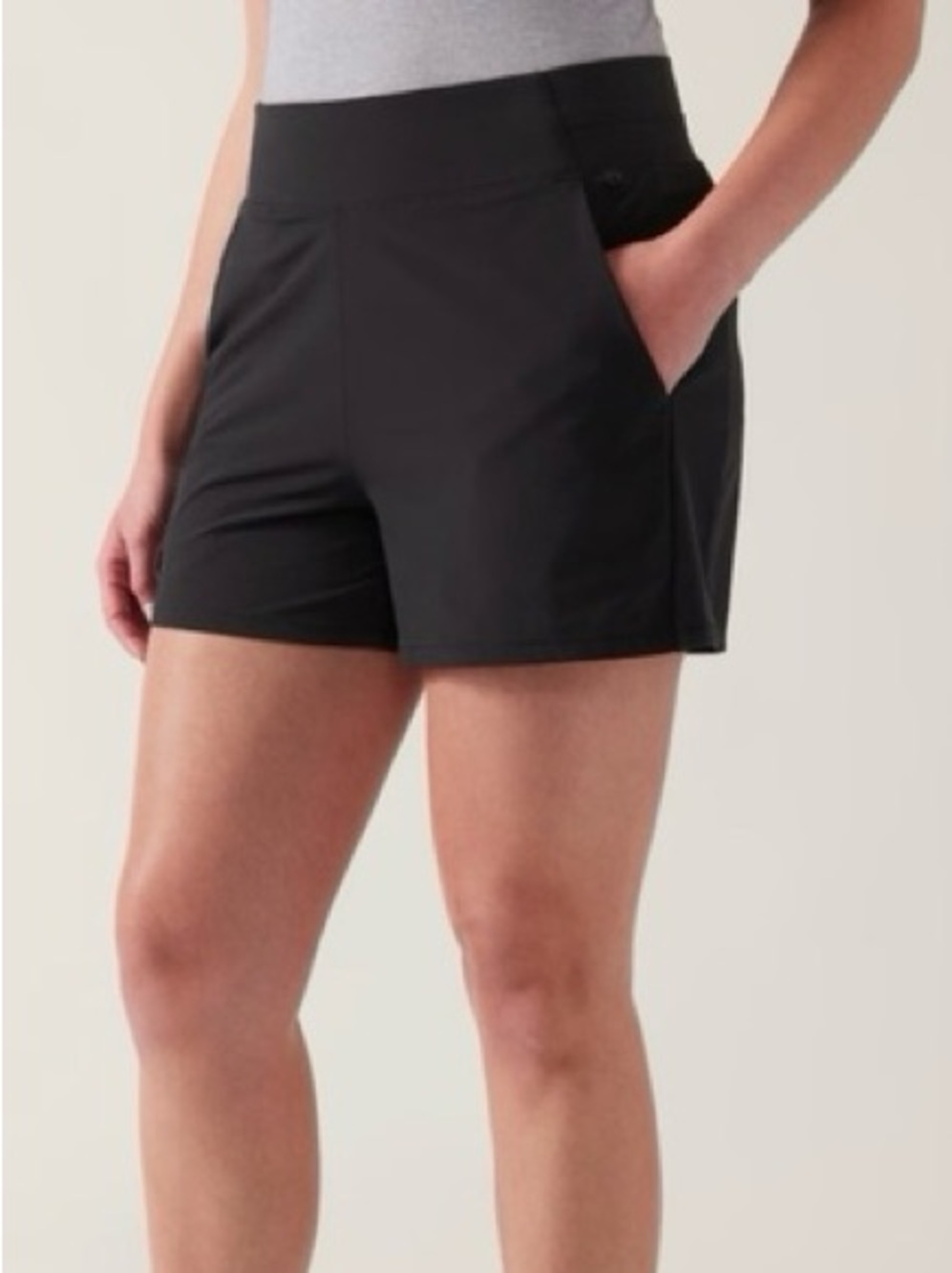 Athleta Brooklyn Shorts in black. Size 10.